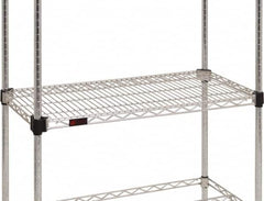 Eagle MHC - 48" Wide, 1-1/8 High, Open Shelving Accessory/Component - Steel Chrome Plated, Chrome Finish, 24" Deep, Use with Eagle MHC Shelving - Americas Industrial Supply