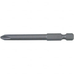 Wiha - #00 Phillips Power Bit Set - 1/4" Hex Drive, 2-3/4" OAL - Americas Industrial Supply