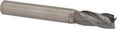 M.A. Ford - 1/4", 1/2" LOC, 1/4" Shank Diam, 2" OAL, 4 Flute, Solid Carbide Square End Mill - Single End, TiCN Finish, 30° Helix, Centercutting, Right Hand Cut, Right Hand Flute, Series 163 - Americas Industrial Supply