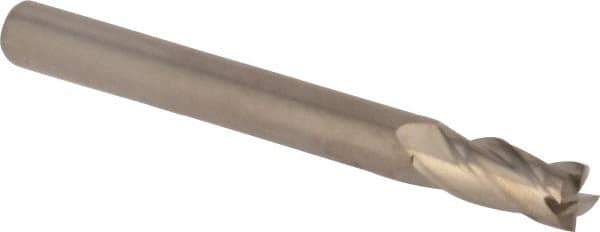 M.A. Ford - 5mm, 11mm LOC, 5mm Shank Diam, 51mm OAL, 4 Flute, Solid Carbide Square End Mill - Single End, Uncoated, 30° Helix, Centercutting, Right Hand Cut, Right Hand Flute, Series 163 - Americas Industrial Supply