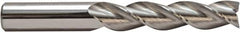 M.A. Ford - 1/4", 1-3/4" LOC, 1/4" Shank Diam, 4" OAL, 3 Flute, Solid Carbide Square End Mill - Single End, TiB2 Finish, 36° Helix, Centercutting, Right Hand Cut, Right Hand Flute, Series 138 - Americas Industrial Supply