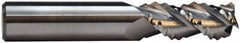 M.A. Ford - 18mm Diam, Coarse Pitch, 35mm LOC, 3 Flute Solid Carbide Roughing Square End Mill - 102mm OAL, 18mm Shank Diam, Single End, Centercutting, 45° Helix - Americas Industrial Supply