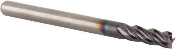 M.A. Ford - 3mm, 6mm LOC, 3mm Shank Diam, 38mm OAL, 4 Flute, Solid Carbide Square End Mill - Single End, ALtima Finish, 35/38° Helix, Centercutting, Right Hand Cut, Right Hand Flute, Series 177 - Americas Industrial Supply