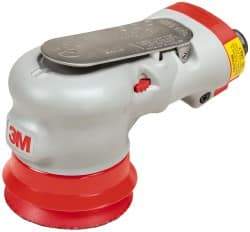 3M - 12,000 OPM, 17 CFM Air Consumption, 90 psi Air Pressure, Palm Air Orbital Sander - Round Pad, - Americas Industrial Supply