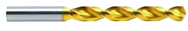1.35mm Dia. - Cobalt Parabolic Jobber Drill-130° Point-TiN - Americas Industrial Supply