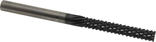 Onsrud - 1/4" Diam, 1-1/2" LOC, Plain End, Solid Carbide Diamond Pattern Router Bit - Right Hand Cut, 3-1/2" OAL, 1/4" Shank Diam, Use on Composites - Americas Industrial Supply