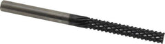 Onsrud - 1/4" Diam, 1-1/2" LOC, Plain End, Solid Carbide Diamond Pattern Router Bit - Right Hand Cut, 3-1/2" OAL, 1/4" Shank Diam, Use on Composites - Americas Industrial Supply
