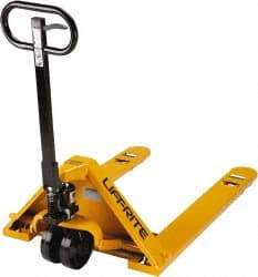 Lift-Rite - 5,000 Lb Capacity, 6-1/2" Lift Industrial Pallet Truck - 1-3/4" Min Lift Height, 48" Fork Length x 6" Fork Width, 33" Overall Width - Americas Industrial Supply