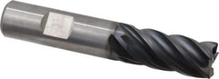 Kennametal - 5/8", 5 Flute, Solid Carbide, 0.03" Corner Radius End Mill - 3-1/2" OAL, 1-1/4" LOC - Americas Industrial Supply