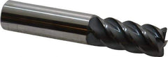 Accupro - 3/4", 5 Flute, Single End, Solid Carbide, 0.06" Corner Radius End Mill - 4" OAL, 45° Helix, Right Hand Flute, 1-5/8" LOC, Right Hand Cut - Americas Industrial Supply