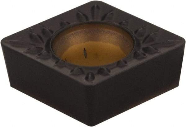 Kennametal - CCMT32.52 MP Grade KCP25 Carbide Turning Insert - TiCN/Al2O3 Finish, 80° Diamond, 3/8" Inscr Circle, 5/32" Thick, 1/32" Corner Radius - Americas Industrial Supply