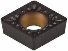 Kennametal - CCMT32.52 MP Grade KCK20 Carbide Turning Insert - TiCN/Al2O3 Finish, 80° Diamond, 3/8" Inscr Circle, 5/32" Thick, 1/32" Corner Radius - Americas Industrial Supply