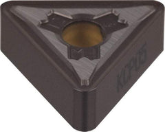 Kennametal - TNMG331 FW Grade KCP10 Carbide Turning Insert - TiCN/Al2O3 Finish, 60° Triangle, 3/8" Inscr Circle, 3/16" Thick, 1/64" Corner Radius - Americas Industrial Supply