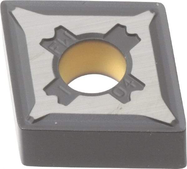 Kennametal - CNMG431 FW Grade KCP10 Carbide Turning Insert - TiCN/Al2O3 Finish, 80° Diamond, 1/2" Inscr Circle, 3/16" Thick, 1/64" Corner Radius - Americas Industrial Supply