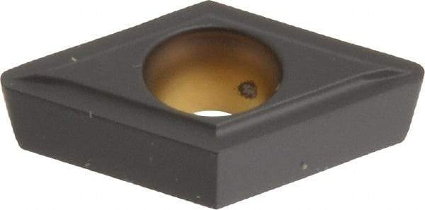 Kennametal - DPMT32.52 LF Grade KCP10 Carbide Turning Insert - TiCN/Al2O3 Finish, 55° Diamond, 3/8" Inscr Circle, 5/32" Thick, 1/32" Corner Radius - Americas Industrial Supply