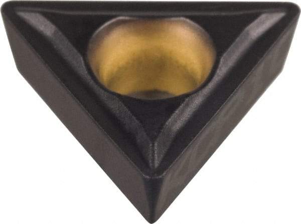 Kennametal - TPMT21.52 LF Grade KCP25 Carbide Turning Insert - TiCN/Al2O3 Finish, 60° Triangle, 1/4" Inscr Circle, 3/32" Thick, 1/32" Corner Radius - Americas Industrial Supply