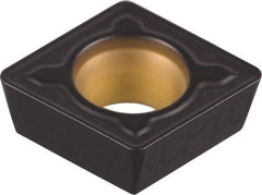 Kennametal - CPMT32.52 MF Grade KCK15 Carbide Turning Insert - TiCN/Al2O3 Finish, 80° Diamond, 3/8" Inscr Circle, 5/32" Thick, 1/32" Corner Radius - Americas Industrial Supply