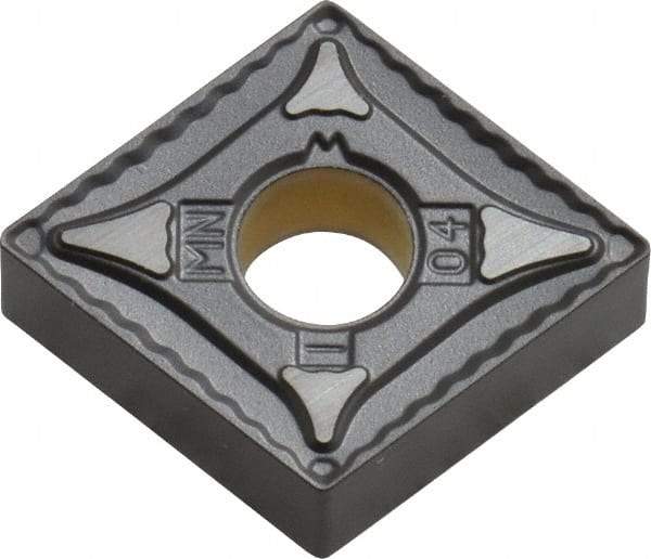 Kennametal - CNMG431 MN Grade KCP10 Carbide Turning Insert - TiCN/Al2O3 Finish, 80° Diamond, 1/2" Inscr Circle, 3/16" Thick, 1/64" Corner Radius - Americas Industrial Supply