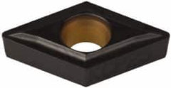 Kennametal - DCMT21.51 LF Grade KCP25 Carbide Turning Insert - TiCN/Al2O3 Finish, 55° Diamond, 1/4" Inscr Circle, 3/32" Thick, 1/64" Corner Radius - Americas Industrial Supply