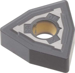Kennametal - WNMG432 RP Grade KCP25 Carbide Turning Insert - TiCN/Al2O3 Finish, 80° Trigon, 1/2" Inscr Circle, 3/16" Thick, 1/32" Corner Radius - Americas Industrial Supply