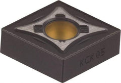 Kennametal - CNMG431 UN Grade KCK05 Carbide Turning Insert - TiCN/Al2O3 Finish, 80° Diamond, 1/2" Inscr Circle, 3/16" Thick, 1/64" Corner Radius - Americas Industrial Supply