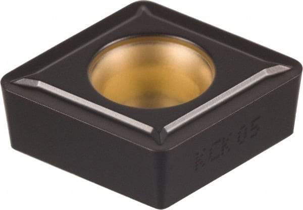 Kennametal - CCMT432 LF Grade KCP25 Carbide Turning Insert - TiCN/Al2O3 Finish, 80° Diamond, 1/2" Inscr Circle, 3/16" Thick, 1/32" Corner Radius - Americas Industrial Supply