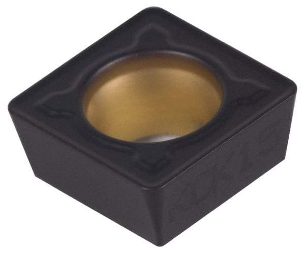 Kennametal - SPMT432 MF Grade KCK15 Carbide Turning Insert - TiCN/Al2O3 Finish, 90° Square, 1/2" Inscr Circle, 3/16" Thick, 1/32" Corner Radius - Americas Industrial Supply