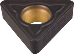 Kennametal - TCMT32.52 MF Grade KCP10 Carbide Turning Insert - TiCN/Al2O3 Finish, 60° Triangle, 3/8" Inscr Circle, 5/32" Thick, 1/32" Corner Radius - Americas Industrial Supply