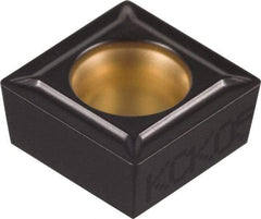 Kennametal - SCMT32.52 LF Grade KCP25 Carbide Turning Insert - TiCN/Al2O3 Finish, 90° Square, 3/8" Inscr Circle, 5/32" Thick, 1/32" Corner Radius - Americas Industrial Supply