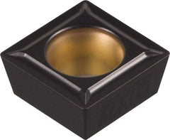 Kennametal - SPMT32.52 LF Grade KCK20 Carbide Turning Insert - TiCN/Al2O3 Finish, 90° Square, 3/8" Inscr Circle, 5/32" Thick, 1/32" Corner Radius - Americas Industrial Supply