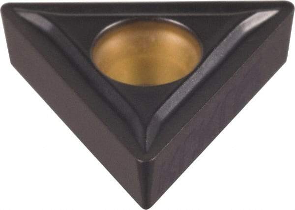Kennametal - TCMT21.52 LF Grade KCK05 Carbide Turning Insert - TiCN/Al2O3 Finish, 60° Triangle, 1/4" Inscr Circle, 3/32" Thick, 1/32" Corner Radius - Americas Industrial Supply