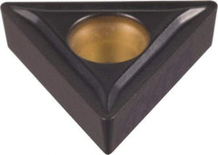 Kennametal - TCMT21.52 LF Grade KCK05 Carbide Turning Insert - TiCN/Al2O3 Finish, 60° Triangle, 1/4" Inscr Circle, 3/32" Thick, 1/32" Corner Radius - Americas Industrial Supply