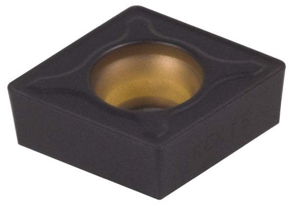 Kennametal - CCMT32.53 MF Grade KCP25 Carbide Turning Insert - TiCN/Al2O3 Finish, 80° Diamond, 3/8" Inscr Circle, 5/32" Thick, 3/64" Corner Radius - Americas Industrial Supply