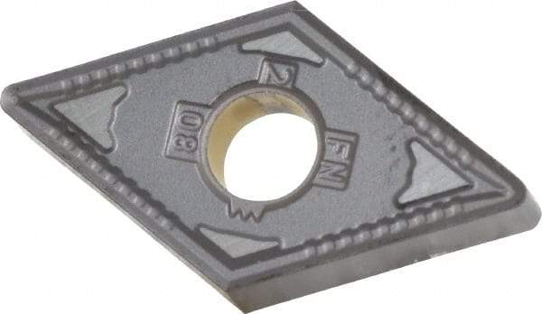 Kennametal - DNMG432 FN Grade KCP10 Carbide Turning Insert - TiCN/Al2O3 Finish, 55° Diamond, 1/2" Inscr Circle, 3/16" Thick, 1/32" Corner Radius - Americas Industrial Supply