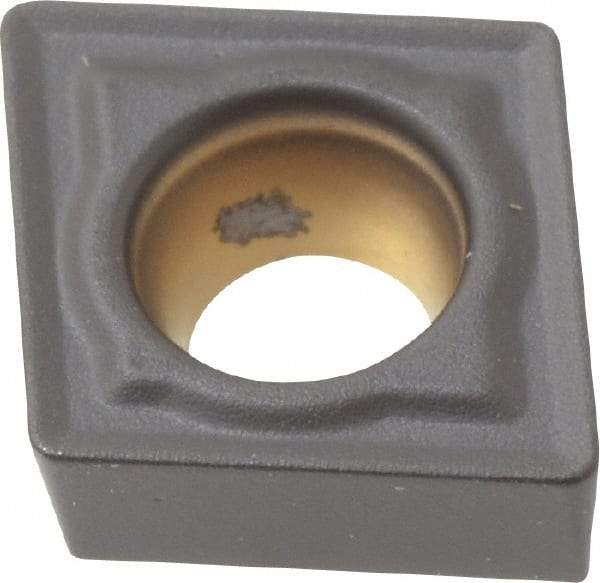 Kennametal - CCMT21.51 MF Grade KCP25 Carbide Turning Insert - TiCN/Al2O3 Finish, 80° Diamond, 1/4" Inscr Circle, 3/32" Thick, 1/64" Corner Radius - Americas Industrial Supply