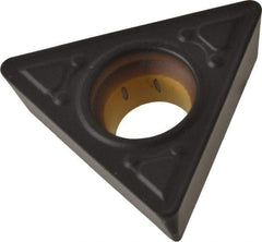 Kennametal - TPMT32.52 MF Grade KCP25 Carbide Turning Insert - TiCN/Al2O3 Finish, 60° Triangle, 3/8" Inscr Circle, 5/32" Thick, 1/32" Corner Radius - Americas Industrial Supply