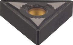 Kennametal - TNMG332 MN Grade KCP10 Carbide Turning Insert - TiCN/Al2O3 Finish, 60° Triangle, 3/8" Inscr Circle, 3/16" Thick, 1/32" Corner Radius - Americas Industrial Supply