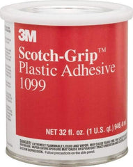 3M - 32 Fluid Ounce Container, Tan, Can Synthetic Rubber Construction Adhesive - Series 1099 - Americas Industrial Supply