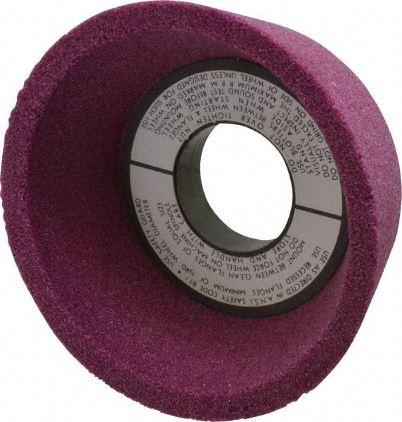 Grier Abrasives - 4" Diam, 1-1/4" Hole Size, 2-1/8" Overall Thickness, 60 Grit, Type 11 Tool & Cutter Grinding Wheel - Medium Grade, Aluminum Oxide, J Hardness, Vitrified Bond, 6,207 RPM - Americas Industrial Supply