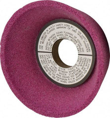 Grier Abrasives - 5" Diam, 1-1/4" Hole Size, 2-3/16" Overall Thickness, 46 Grit, Type 11 Tool & Cutter Grinding Wheel - Coarse Grade, Aluminum Oxide, H Hardness, Vitrified Bond, 4,966 RPM - Americas Industrial Supply