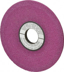 Grier Abrasives - 6" Diam, 1-1/4" Hole Size, 1/2" Overall Thickness, 46 Grit, Type 12 Tool & Cutter Grinding Wheel - Coarse Grade, Aluminum Oxide, J Hardness, Vitrified Bond, 4,138 RPM - Americas Industrial Supply