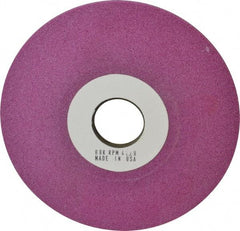 Grier Abrasives - 6" Diam, 1-1/4" Hole Size, 1/2" Overall Thickness, 80 Grit, Type 12 Tool & Cutter Grinding Wheel - Medium Grade, Aluminum Oxide, K Hardness, Vitrified Bond, 4,138 RPM - Americas Industrial Supply