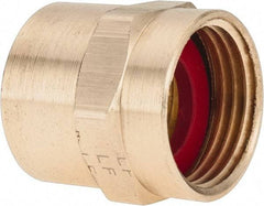 ANDERSON METALS - 3/4 FGHT & 3/4 FPT Garden Hose Female x FIP - Lead Free Brass, Female Hose to Female Pipe Connector - Americas Industrial Supply