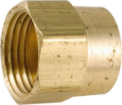 ANDERSON METALS - 3/4 FGHT & 1/2 FPT Garden Hose Female x FIP - Lead Free Brass, Female Hose to Female Pipe Connector - Americas Industrial Supply