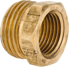 ANDERSON METALS - 3/4 MGHT & 1/2 FPT Garden Hose Male x FIP - Lead Free Brass, Male Hose to Female Pipe Connector - Americas Industrial Supply