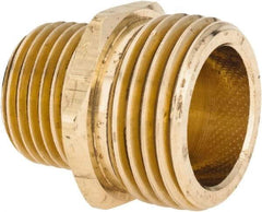 ANDERSON METALS - 3/4 MGHT & 1/2 MPT Garden Hose Male x MIP - Lead Free Brass, Male Hose to Male Pipe Connector - Americas Industrial Supply