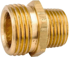 ANDERSON METALS - 3/4 MGHT & 3/8 MPT Garden Hose Male x MIP - Lead Free Brass, Male Hose to Male Pipe Connector - Americas Industrial Supply