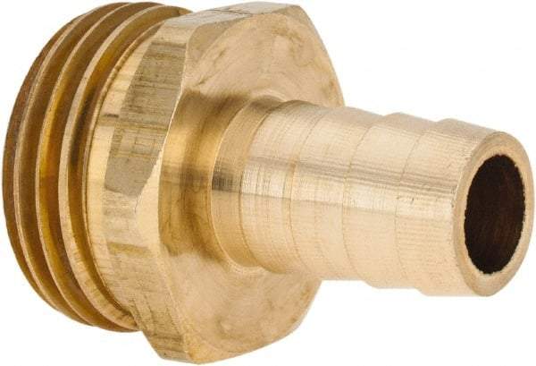 ANDERSON METALS - 3/4 GHT Garden Hose Barb x Male - Lead Free Brass, Male Hose to Barb Connector - Americas Industrial Supply