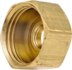 ANDERSON METALS - 3/4 FGHT & 1/8 FPT Garden Hose Female x FIP - Lead Free Brass, Female Hose to Female Pipe Connector - Americas Industrial Supply