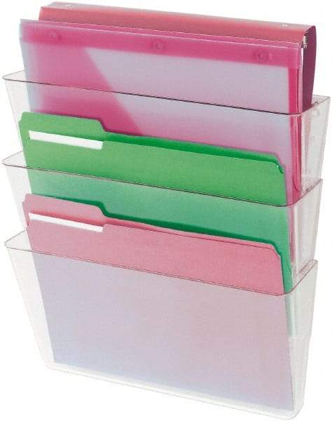 UNIVERSAL - 8-1/2 x 11", Letter Size, Clear, Expanding Hanging File Holder - Americas Industrial Supply